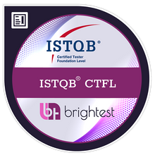 Digital Badge von dem Zertifizierungsunternehmen Brightest für ISTQB® Certified Tester Foundation Level